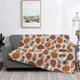 thumbnail image 2 of Balery Pinecone Autumn Pattern Manta de Franela con Dibujo, Lujo Ultra Suave y Cálido, Antipelusa y Resistente a las Arrugas para Cama, Sofá, Camping -80"x60", 2 of 6