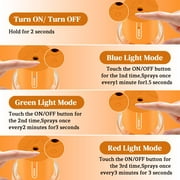 Car Aroma Diffuser,100ml Essential Oil Mist Aroma Machine, 3 Mode Mini Small Scent Spray for Truck & Car with Touch Switch, Automotive Air Freshener Diffuser for Gift(Orange, Lavender)