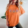 thumbnail image 4 of Njoeus Graphic Tees for Women Shirts for Women Womens Cute Floral Printed Tee Shirts Summer Novelty Vintage Graphic Tees for Women Trendy Girls Short Sleeve Tops S-Xxl Women Shirt Plus Size Shirt Summ, 4 of 7