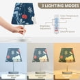 thumbnail image 5 of Polar Bears Apples Leaves Desk Lamp 3 Color Modes LED Table Lamp Nightstand Reading Light for Bedroom Living Room, 5 of 8