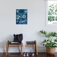 thumbnail image 3 of Art.com Loose Flowers on Blue I Stretched Canvas Print Wall Art by Silvia Vassileva, 18" x 24", 3 of 4