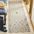 thumbnail image 3 of SAFAVIEH Courtyard Thane Abstract Indoor/Outdoor Area Rug, Anthracite/Beige, 2' x 3'7", 3 of 10