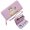 Purple, variant on GEEAD Slim Long Wallet with Zipper Closure Long Wallet for Women Anthropomorphic Cat Floral Attire Whimsical Atmosphere Perfect for Parties, Work & Casual Use, Suitable for Women and Men