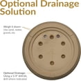 thumbnail image 3 of 24-Inch Anjelica Large Plastic Pot for Plants - Outdoor Double-Walled Large Plastic Planter with Drillable Drainage Holes - Beige, 3 of 9