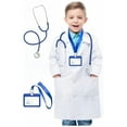 thumbnail image 2 of Icvfdpl Boys Clothes Set Children White Lab Coat Baby Doctors Play Dress Funny 11-12 Years, 2 of 3