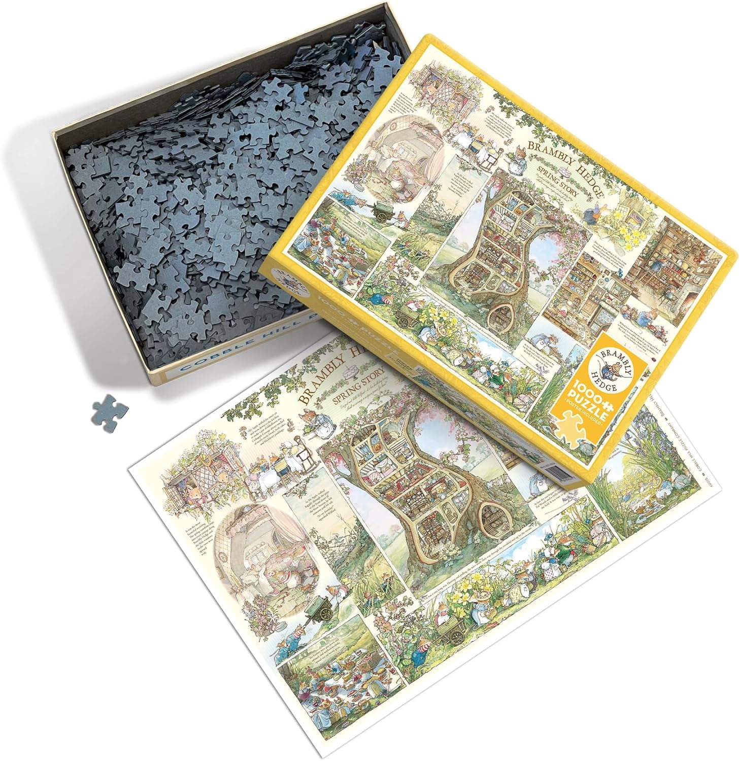 Cobble Hill 1000 Piece Puzzle - Brambly Hedge Spring Story - Sample Poster Included