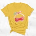 thumbnail image 2 of Blusas de Manga Corta para las Mujeres Divertida Impresión Cuello Redondo Camiseta Vintage, Blusas de Primavera para las Mujeres, 2 of 9