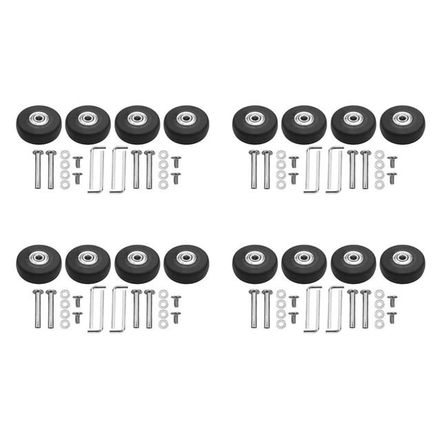 OD 50mm 16 Ensembles de Roues de Remplacement pour Valise Axes Outil de Réparation de Luxe