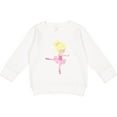 thumbnail image 2 of Inktastic Ballerina, Ballet Girl, Ballet Dance, Blonde Hair Toddler Sweatshirt, 2 of 4