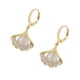 thumbnail image 2 of Pendientes para mujer, regalos para mujer, pendientes de ópalo con forma de hoja de albaricoque, hebilla para la oreja, gota de agua, ojo de gato, ópalo verde, hebilla para la oreja, hebilla para la o, 2 of 2