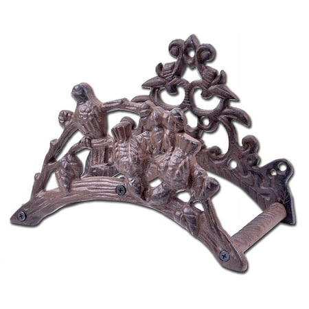 

Garden Hose Reel Wall Mounted Hanger Hook With Birds On Branch Design Brown