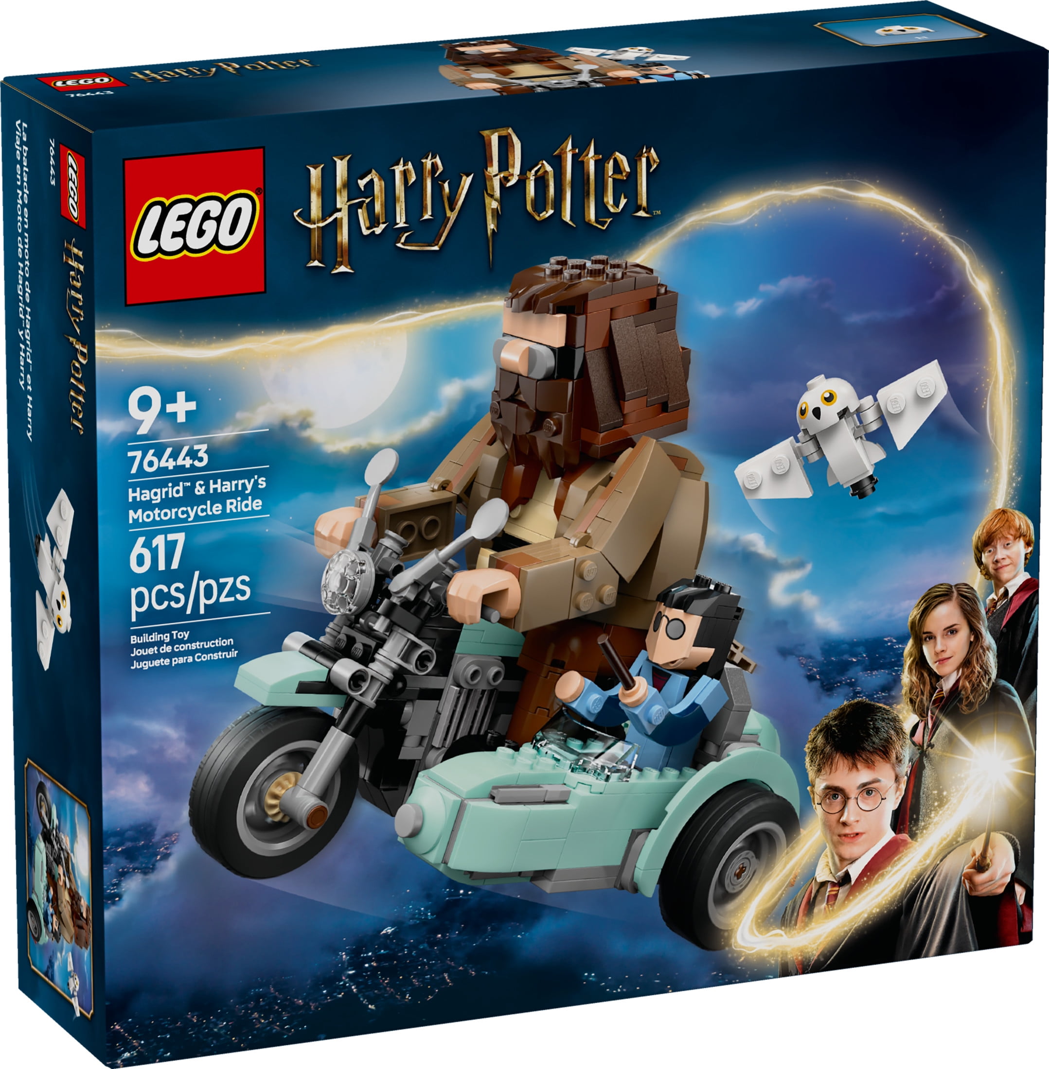 LEGO Harry Potter Hagrid & Harrys Motorcycle Ride Building Toy  Kids Motorcycle Toy for Boys and Gi(图3) LEGO Harry Potter Hagrid & Harrys Motorcycle Ride Building Toy  Kids Motorcycle Toy for Boys and Gi(图3)