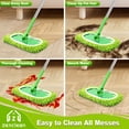 thumbnail image 6 of ZenClean Reusable Microfiber Mop Pads 4 Pack Compatible with SwifferSweeper Mop for Wet & Dry Floor Cleaning (Green), 6 of 8