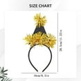 thumbnail image 3 of 2026 Happy New Year Headbands Gold Crown Glitter Hair Accessories for family, 3 of 4
