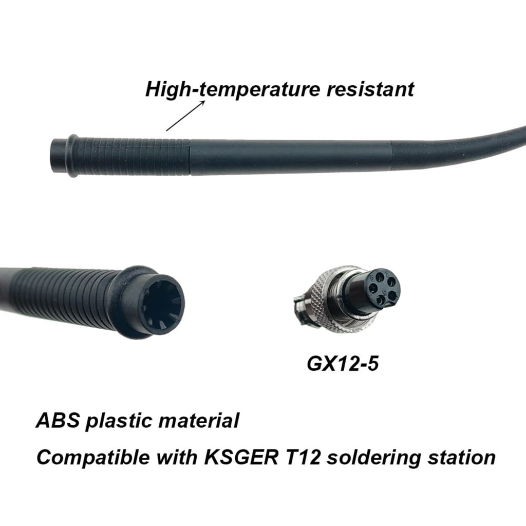 for KSGER T12 S1 Soldering Iron Handle High Temperature Resistant for S1 Welding Station Soldering Iron Handle Grip
