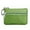 Green, variant on ZTTD New Women's Mini Coin Purse Leather Zipper Pouch with Key Ring Small Wallet A