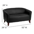 thumbnail image 6 of Flash Furniture HERCULES Imperial Series Black LeatherSoft Loveseat, 6 of 10
