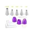 thumbnail image 4 of 11pcs Cake Decorating Kits Flower Cream Cake Icing Tips Nozzles Pastry Bags Coup, 4 of 11