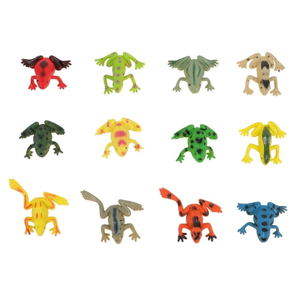 12pcs Mini Frogs Statue Animal Sculpture Micro Landscape Fairy Garden Ornaments