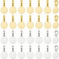 thumbnail image 1 of Pequeños colgantes de aleación para bisutería, colgantes, aretes planos y redondos, suministros para manualidades., 1 of 9