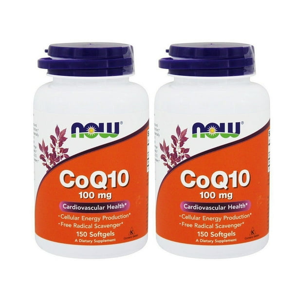 Now Foods CoQ10 100 mg 150 Softgels (Pack of 2)