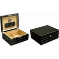 thumbnail image 1 of Prestige Import Group - Onyx Lacquer High Gloss Black Cigar Humidor, 1 of 7