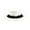 White 22#, variant on Vintage Halloween Style Flat Top Wide Brim Hat With Elegant Lace Trim, Soft Felt Fashion Hat, Chic Headwear Accessory For Dinner Party, Photoshoot, Holiday Gathering And Formal Occasions Black