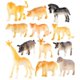 thumbnail image 1 of Figuras de Animales Baoblaze 3x12 Piezas Juguetes Educativos Tigre Coloridos, 1 of 8
