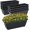 Black, variant on Window Box Planter, 7 Pack Plastic Vegetable Flower Planters Boxes 17 Inches Rectangular Flower Pots with Saucers for Indoor Outdoor Garden, Patio, Home Decor (Red)