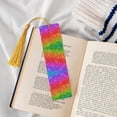 thumbnail image 4 of Kdxio Colorful Glitter Print Metal Tassel Bookmarks,Perfect Gift for Art Lovers and Bookworms Metal Bookmarks for Women, 4 of 8