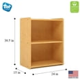 thumbnail image 2 of Tot Mate Preschool 2 Tier Wood Shelf Storage, Maple, Assembled, 24"W x 15"D x 30 1/2"H, 2 of 8