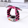 thumbnail image 5 of for Apple Watch 38/40/41/42mm(Series11 10) – Two-tone Woven Umbrella Rope Watch Band, Adjustable Breathable Slim Braided Wrist Strap for iWatch Series 11 10 9 8 7 6 5 4 3 2 1 SE321, A, 5 of 8