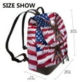 thumbnail image 2 of Sikiie USA Eagle with Spread Wings Women Genuine Leather Backpack Fashion Rucksack Daypack Leather Casual Travel Backpacks for Women, 2 of 4