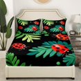 thumbnail image 2 of Full Size Fitted Sheet With 2 Pillowcases, Cartoon Ladybug Bed Sheets Summer Spring Red Animal Ladybugs Soft Bedding Set For Kids And Adults Bedroom Bed Decor（No Top Sheet）, 2 of 5