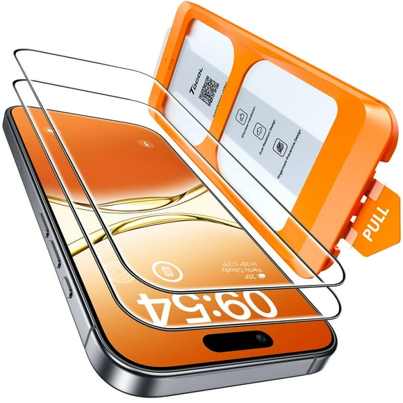Protector de Pantalla TOCOL para iPhone 17/16 Pro 6.3'' Paquete de 2