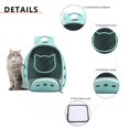 thumbnail image 4 of Mochila para gatos Mochila de viaje con diseño de apertura frontal para uso en exteriores (negro), 4 of 5