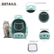 thumbnail image 4 of Mochila para gatos Mochila de viaje con diseño de apertura frontal para uso en exteriores (negro), 4 of 5