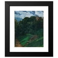 thumbnail image 2 of Wilhelm Trübner 12x14 Black Modern Framed Museum Art Print Titled - Schlosspark Lichtenberg with Bank (Odenwald) (1900), 2 of 5