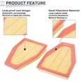 thumbnail image 4 of Unique Bargains Car Engine Air Filter No.99111013000 for Porsche 911 3.4L 3.8L 4.0L 2011-2019 Long life Filter Air Cleaner Element 1 Pair, 4 of 7