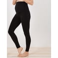 thumbnail image 6 of Cuddl Duds Women’s Black Softwear Stretch Maternity Leggings Size M NWT, 6 of 20