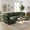 Dark Green, variant on Advwin 3-Seater Oversized Modular Sectional Sofa with Storage Under Each Seat & Ottoman, Modern Chenille Sectional Couch Sleeper with Extra Wide & Deep Seats for Living Room, Orange