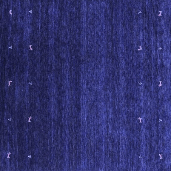 Ahgly Company Indoor Square Abstract Blue Contemporary Area Rugs, 5' Square