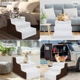 thumbnail image 7 of Best 3 Tiers Dog Stairs for Beds Or Couches - Pet Stair with Removable Washable Cover Pet Steps - for Small Dogs to get on High Bed, 7 of 7
