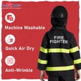 thumbnail image 4 of Disfraz de bombero Dress Up America para niños con casco, 4 of 7