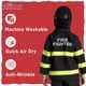 thumbnail image 4 of Disfraz de bombero de Dress-Up-America para niños con casco, 4 of 7