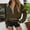 Army Green, variant on Women's Quarter Zip Up Hoodies Solid Color Long Sleeve Fashion Crop Hooded Sweatshirts Fall Winter Y2K Pullover