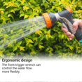 thumbnail image 3 of Boquilla para manguera de jardín, boquilla para manguera de agua resistente con 9 patrones de rociado ajustables, rociador de alta presión para plantas, césped, lavado de autos, mascotas, 3 of 5