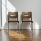 thumbnail image 5 of Ilios Innova | Set de 4 Sillas Valenia Modernas para Comedor y Restaurante, Diseño Minimalista Apilable de Polipropileno y Aluminio, Resistentes a la Intemperie, Uso Interior y Exterior, Color Café, 5 of 9