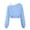 Blue, variant on Girls Off Shoulder Crop Sweatshirt, Black Long Sleeve Asymmetrical Pullover, Kids Casual Cropped Sweater Top, Trendy Loose Fit Off-Shoulder Shirt for Girls(White/14Y)