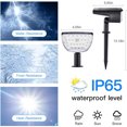 thumbnail image 2 of Focos solares para exteriores, 2 en 1, focos solares para paisajismo, IP67, impermeables, luces de pared con energía solar para patio, jardín, entrada, piscina (blanco frío) XianweiShao 9024715996930, 2 of 5